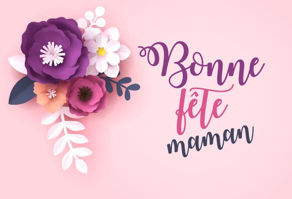 Carte fête des mères, Carte a fleurs Bonne fête Maman