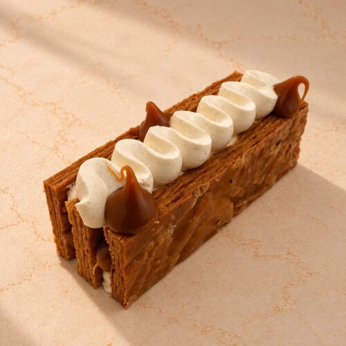 Mille-feuille vanille caramel